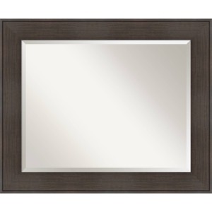William Framed Bathroom Vanity Wall Mirror Espresso - Amanti Art - 1 of 4