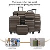 Whisen 13-Piece Luggage Sets, Checked & Carry on Suitcase Set, ABS Hardside Suitcases, Duffel Bag and 8 Packing Cubes - 3 of 4