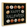 Stupell Industries Happy Halloween Jack-o-Lanterns Floating Frame Canvas Art - 2 of 4