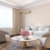 LNC Deslumbrante Modern Luxury Circle Integrated LED Crystal Chandelier,Polished Gold,20in/25.6in - 4 of 4