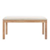 NicBex Dining Table Set for 6 Kitchen Table Wood Dining Table Set with Trestle Legs 4 Upholstered Dining Chairs and Bench for Dining Room - 4 of 4