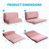 Mjkone Full Size Folding Floor Sofa Bed,Floor Gaming Mat Couch for Lazy Lounging and Sleeping - 3 of 4
