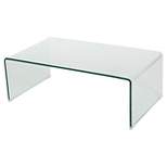 Ramona Glass Rectangle Coffee Table Clear - Christopher Knight Home