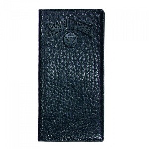 Mens Jack Daniel's Rodeo Style Black Leather Bi-Fold Wallet - 1 of 1