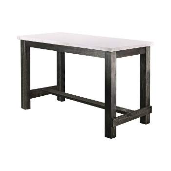 Norelo Rectangular Counter Height Table White - HOMES: Inside + Out