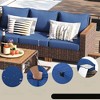 VisioGear 8-Piece Patio Furniture Set with Thick Cushion, Outdoor Furniture with Storage Table, Blue, 26.5"*26.5"*29.5" - 3 of 4