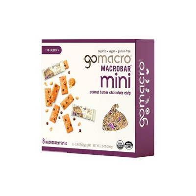GoMacro Peanut Butter Chocolate Chip Minis Protein Bar - 7.2oz