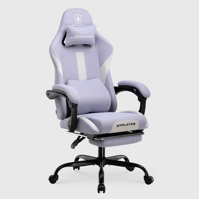 GTPLAYER Ergonomic Gaming Chair with Footrest, Lumbar Support, Breathable Computer Chair with Pocket Spring Cushion, Chairs for Adults