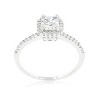 Slickblue Classic Halo Princess Cut Engagement Ring, 1.12 Ct Cubic Zirconia, Women’s Wedding Jewelry, Size 5-10 - 3 of 4