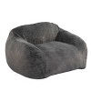 Faux Fur Bean Bag Chair with Shredded Foam,Soft Bean Bag Chair for Adults,Plush Fabric Bean Bag Chair for Living Room or Bedroom-Coolbibila - 2 of 4