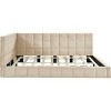 Streamdale Full Size Upholstered Daybed/Sofa Bed Frame-Beige, Velvet - 4 of 4