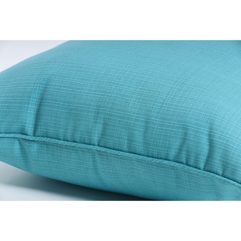 2 Piece Outdoor Lumbar Toss Pillow Set - Forsyth Solid - Pillow Perfect, 3 of 6