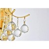 Elegant Lighting Toureg 3 light Gold Wall Sconce Clear Royal Cut Crystal - image 4 of 4