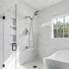 Cobbe Bathroom Shower Mixer Set with 9-Settings Hand Shower and Tub Spout Single Handle Wall Mounted Shower Kit Brushed Nickel Valve included - 2 of 4