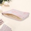 Unique Bargains Women Portable Jacquard Bow Makeup Bag 1 Pc - 2 of 3
