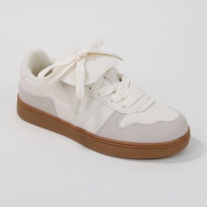 Berness Women's Lupita Folded Tongue Gum Sole Sneakers - 1 of 4