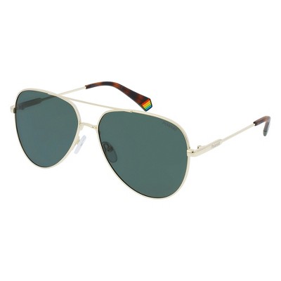 Polaroid PLD 6187/S J5G_UC Unisex Aviator Polarized Sunglasses Gold 60mm
