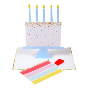 Meri Meri Cake Slice Stand-Up Birthday Card (Pack of 1) - 1 of 2
