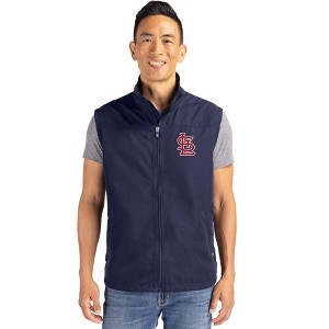 St Louis Cardinals Cutter & Buck Charter Eco Recycled Mens Full-Zip Vest - 1 of 1