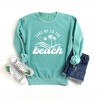 Simply Sage Market Women's  Garment Dyed Graphic Sweatshirt Take Me To The Beach Wave - 2 of 2