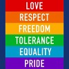 Adult Design By Humans Pride Rights Motto By PINHEAD66 Racerback Tank Top - 2 of 2