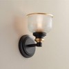 Possini Euro Design Poway Modern Wall Light Sconce Bronze Hardwire 5 3/4" Fixture Textured Glass Bowl for Bedroom Bathroom Vanity Reading Living Room - 2 of 4