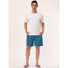 Lars Amadeus Men's Solid Beach Shorts Drawstring Surfing Mesh Lining Swimwear Board Shorts - 3 of 4