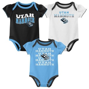 NHL Utah Hockey Club Infant Girls' 3pk Bodysuits - 1 of 4