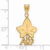 Black Bow Jewelry 14k Yellow Gold Plated Sterling Silver Alpha Phi Greek Life Medium Pendant - 2 of 3