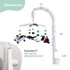 The Peanutshell Montessori Neutral Musical Crib Mobile for Baby Boys and Girls, Black and White - 4 of 4