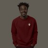 Dalix Mushroom (Glow in the Dark) Embroidered Fleece Sweatshirt Pullover Mens - 2 of 4