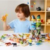 SYNCFUN 69 Pcs Small Animal Figures, Mini Jungle Toy with Sensory Bin, Realistic Wild Forest Playset, Dinosaur Party Favors, Gifts for Boys Girls 3-5 - 3 of 4