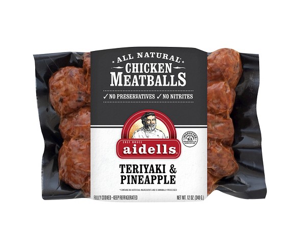 Aidells Teriyaki & Pineapple Chicken Meatballs - 12oz