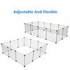 12-Piece Portable Pet Playpen - Expandable Metal Wire Fence for Indoor/Outdoor Use, Easy DIY Assembly for Rabbits, Guinea Pigs & Small Pets - 4 of 4
