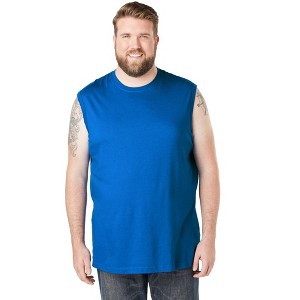 KingSize Men's Big & Tall Shrink-Less Lightweight Muscle T-Shirt - 1 of 4