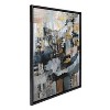 Kate & Laurel All Things Decor 28"x38" Sylvie Minimalist Zebra Portrait Metallic Wall Art: Modern Canvas, Framed Digital Art - 2 of 4