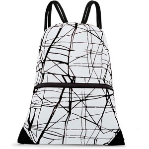 Drawstring Backpack, Lightweight Sports Gym Sack for Men & Women, Durable Cinch Snackpack for Beach - 1 of 4
