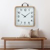 VIP Wood 28 in. White Framed Clock - 3 of 4