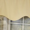 RLF Home Pin Stripe Regal 3" Rod Pocket Lining Luxurious and Elegant Window Treatment Valance 50" x 17" Yellow - 3 of 4