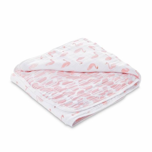 Aden + Anais Essentials Muslin Blanket - Rose Swans : Target