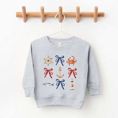 The Juniper Shop Coquette Nautical Collage Youth Ultra-Soft Graphic Sweatshirt