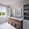 2-Light Glass Delgado Vanity Wall Lamp Brushed Steel/Clear - Kenroy Home: ETL Listed, Mid-Century Modern Design, Dimmable - 2 of 4