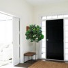 Artificial Fiddle Leaf Fig Tree, Faux Ficus Lyrata Plant with Leaves for Indoor Outdoor Home Office Decor, Green - 3 of 4