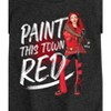 Girls' - Descendants - Paint This Town Red Fitted Short Sleeve Graphic T-Shirt - 2 of 4