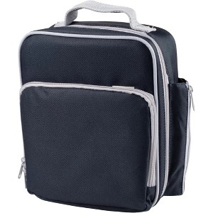 Bentology Insulated Lunch Box w Snack Pocket & Water Bottle Holder-Boys or Kids Blue School Lunchbox Tote Keeps Food Hotter or Colder Longer - 1 of 4