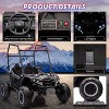 24V 4WD 2-Seater Kids Ride-On UTV w/Sun Shade, Remote Control, LED Lights, Music, Shock Absorbers, 4×75W  Motors - 3 of 4