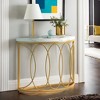 Hommoo 43.3 Inch Half Moon Console Table - 4 of 4