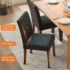 2/4/6 Pieces Upholstered Dining Chairs For Dining Room, Modern Button Tufted Kitchen Chairs with Wood Legs & Padded Seats for Living Room ,Kitchen - 4 of 4