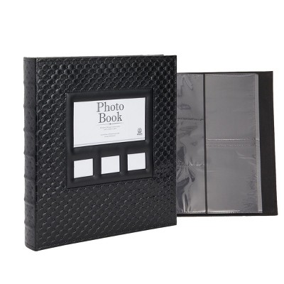 Okuna Outpost Faux Leather Wedding Photo Album Book Gift, 600 Pockets for 4x6 Inch Pictures, 14.5x13.5 In
