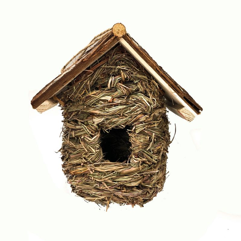 2pc Wood Birdhouse Set Naturals - Backyard Expressions, 3 of 12
